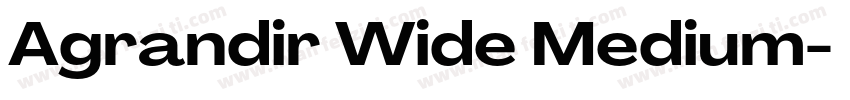 Agrandir Wide Medium字体转换
